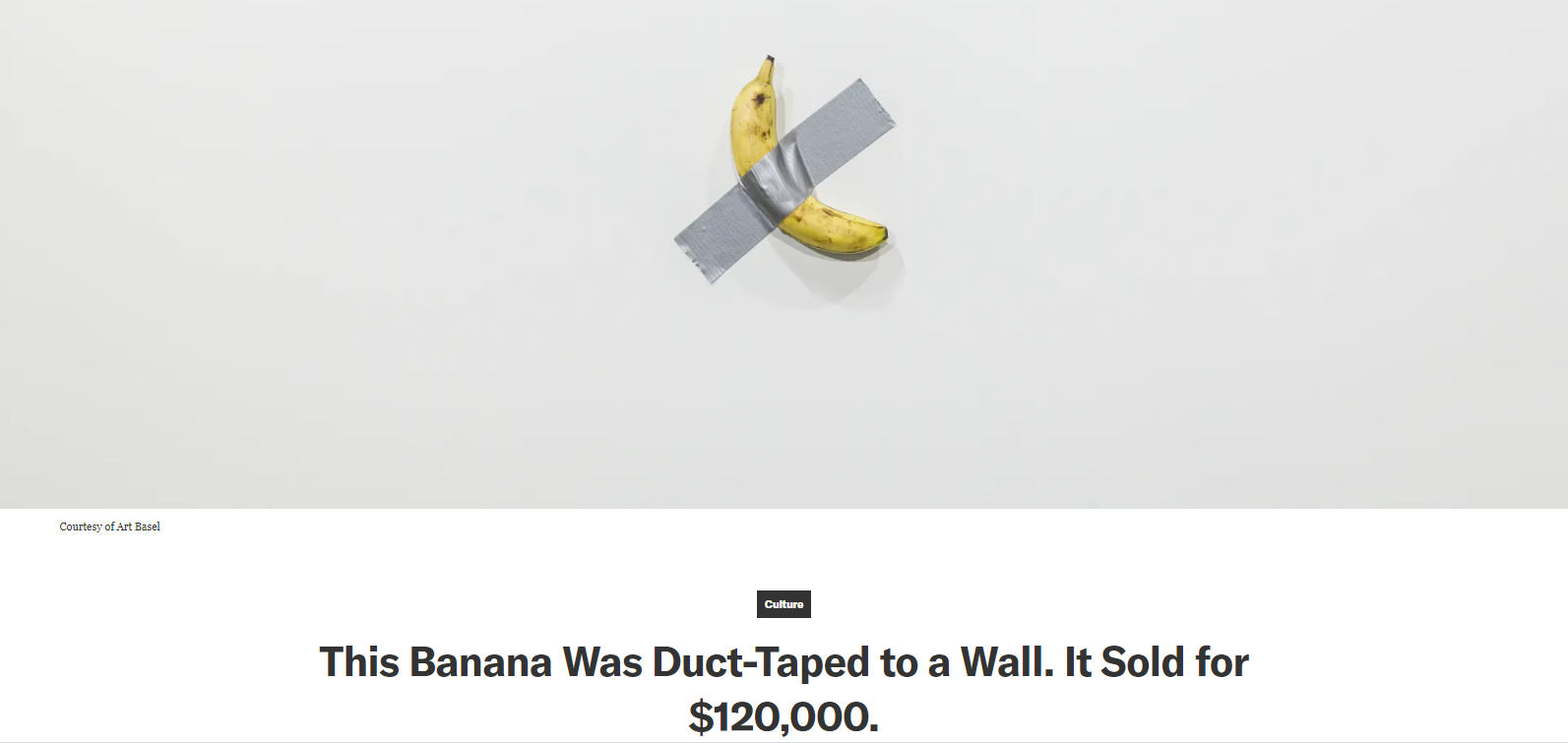 Banana duct tape GQ